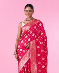 Mohey Women Pink Elegance Saree