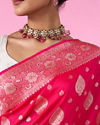 Mohey Women Pink Elegance Saree