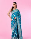 Radiant Blue Silk Saree