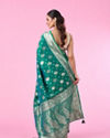 Mohey Women Radiant Rama Green Saree