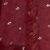 Exquisite Wine Organza Saree