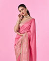 Mohey Women Elegant Pink Saree