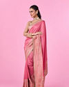 Mohey Women Elegant Pink Saree