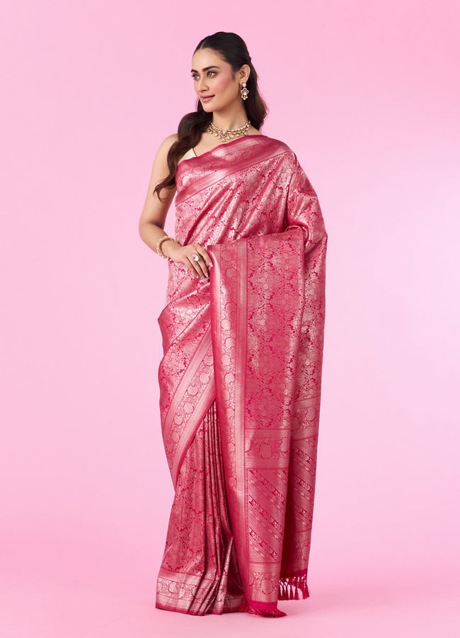 Mohey Women Ravishing Rani Banarasi Saree