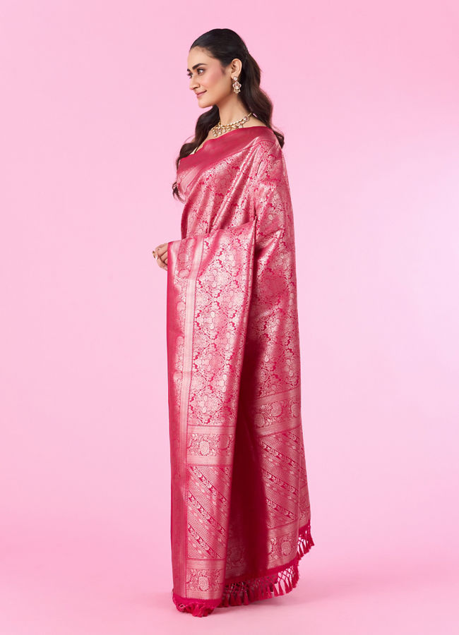 Mohey Women Ravishing Rani Banarasi Saree