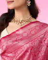 Mohey Women Ravishing Rani Banarasi Saree