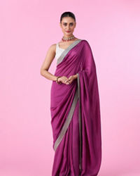 Mohey Women Purple Elegance Saree