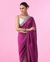 Mohey Women Purple Elegance Saree