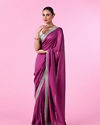 Mohey Women Purple Elegance Saree