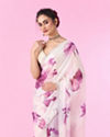 Mohey Women Purple Party Wear Saree