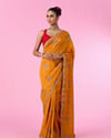 Mohey Women Mustard Yellow Exuberance Saree