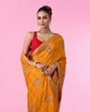 Mohey Women Mustard Yellow Exuberance Saree