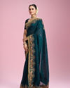 Mohey Women Serene Green Elegance Saree