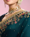 Mohey Women Serene Green Elegance Saree