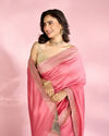 Mohey Women Enthralling Pink Elegance Saree