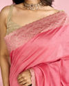 Mohey Women Enthralling Pink Elegance Saree