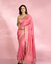 Enthralling Pink Elegance Saree