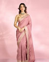 Mohey Women Dusty Pink Festive Saree