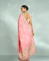 Mohey Women Beguiling Pink Elegance Saree