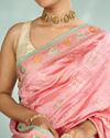 Mohey Women Beguiling Pink Elegance Saree