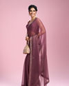 Mohey Women Pink Gajree Organza Saree