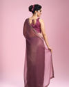Mohey Women Pink Gajree Organza Saree