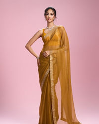 Mohey Women Sunny Elegance Organza Saree