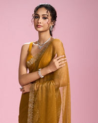 Mohey Women Sunny Elegance Organza Saree