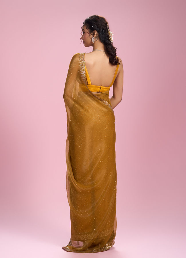 Mohey Women Sunny Elegance Organza Saree