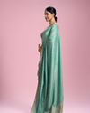 Mohey Women Sea Green Elegance Saree