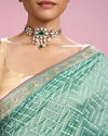 Mohey Women Sea Green Elegance Saree