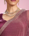 Mohey Women Royal Purple Radiance Saree