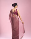 Mohey Women Royal Purple Radiance Saree