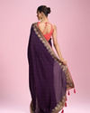 Mohey Women Exquisite Wine Saree