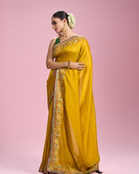 Mohey Women Emerald Elegance Art Silk Saree