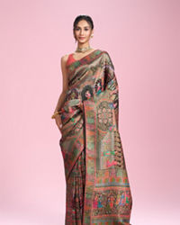 Mohey Women Charming Black Elegance Saree