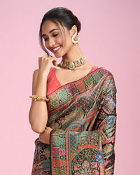 Mohey Women Charming Black Elegance Saree