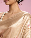 Mohey Women Cream Elegance Saree