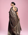 Mohey Women Black Elegance Silk Saree