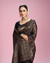 Mohey Women Black Elegance Silk Saree