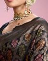 Mohey Women Black Elegance Silk Saree