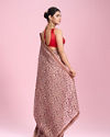 Mohey Women Blush Blossom Elegance Saree