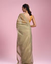 Mohey Women Pistachio Organza Elegance Saree