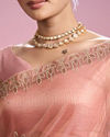 Mohey Women Gajree Pink Extravaganza Saree