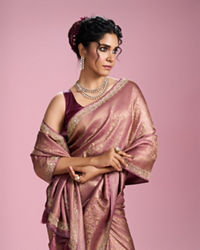 Mohey Women Royal Purple Charm Saree