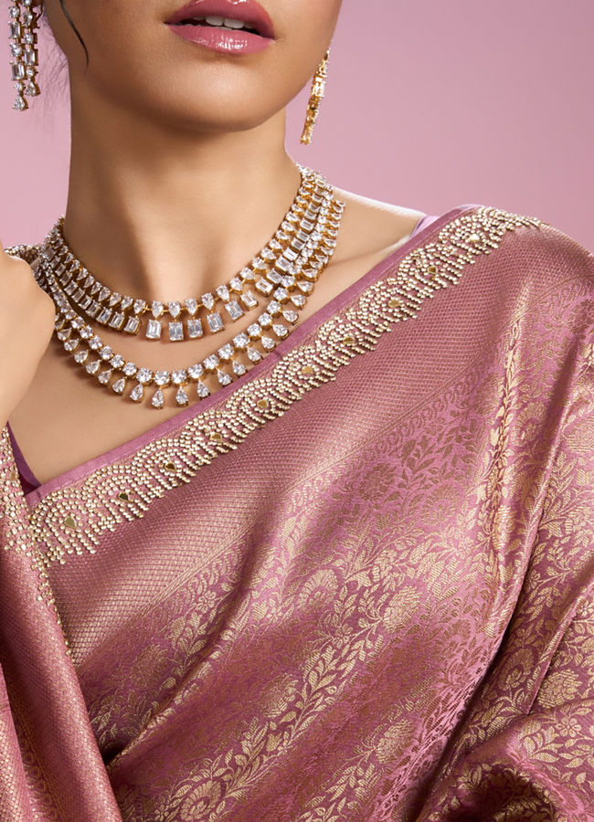 Mohey Women Royal Purple Charm Saree