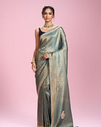 Mohey Women Elegant Light Blue Saree