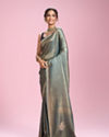 Mohey Women Elegant Light Blue Saree