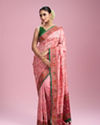 Mohey Women Vibrant Pink Charm Saree
