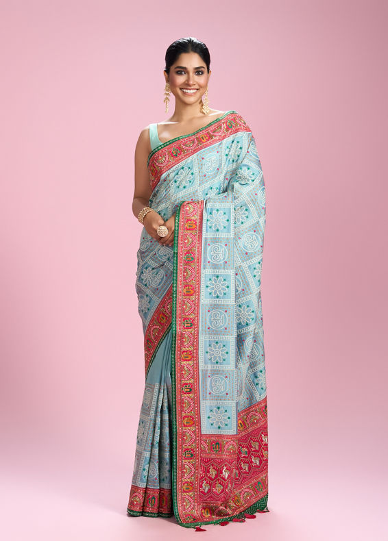 Mohey Women Sapphire Elegance Saree